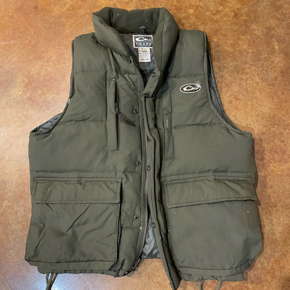 men’s drake small green vest